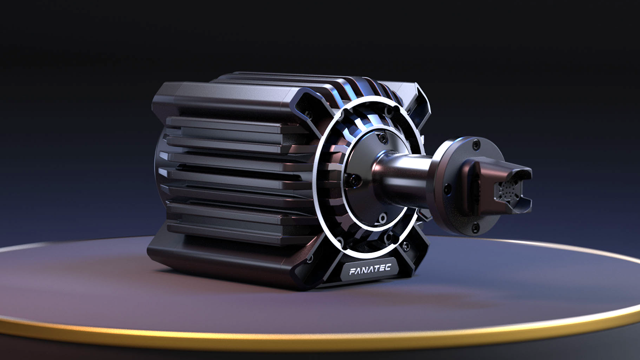 Fanatec reveals its new Podium Wheelbase and Pedals at the Sim Racing Expo—featuring 33Nm peak torque, TrueForce support, forged aluminum construction, and a Q1 2026 release.