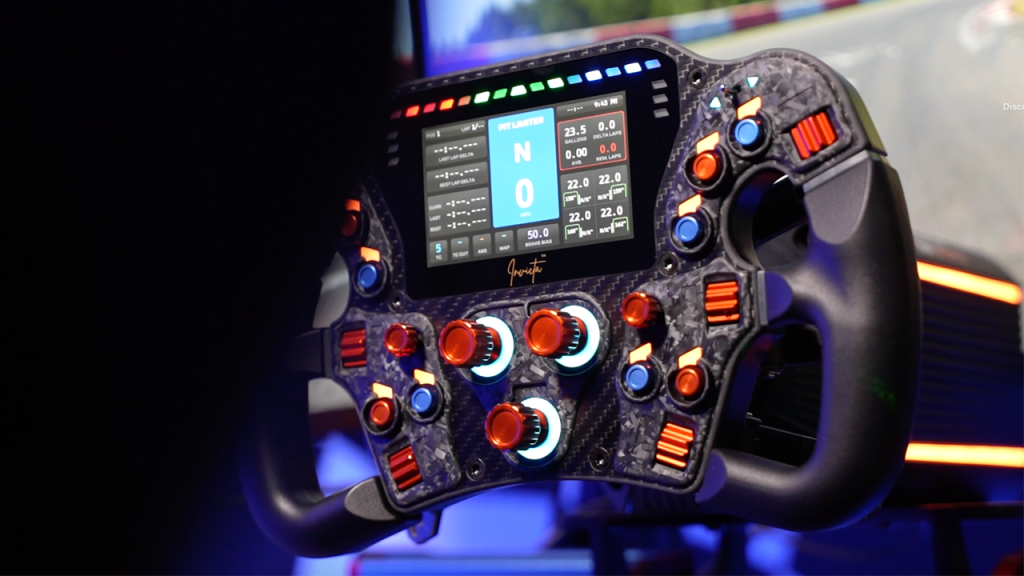 Asetek Invicta steering wheel lights