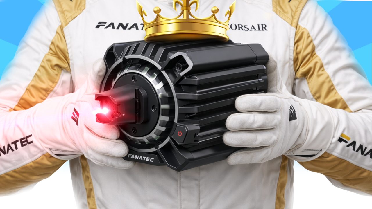 Fanatec podium wheel base for sim racing