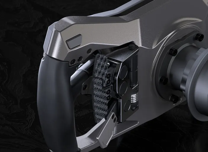 Fanatec Project Obsidian Revealed With 5-Inch Display and SimHub Support